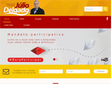 Tablet Screenshot of juliodelgado.com.br